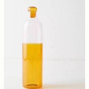 Anthropologie Aidy Glass Carafe - maize